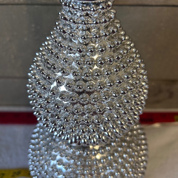 Safavieh New York Glam Beaded Double Gourd Table Lamp Silver Bedside Accent - Picture 6 of 8